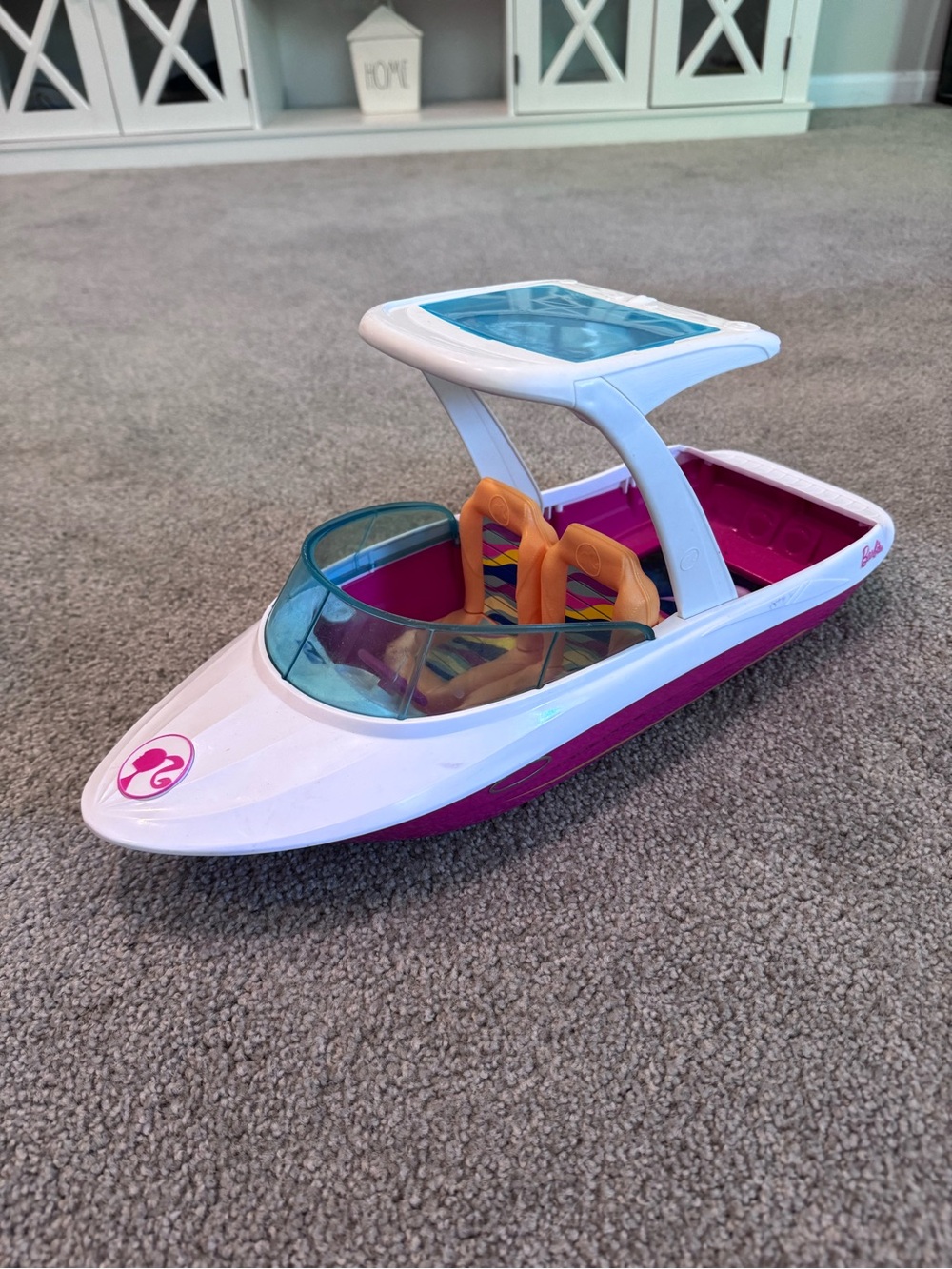 2016 Mattel Barbie speed boat EUC